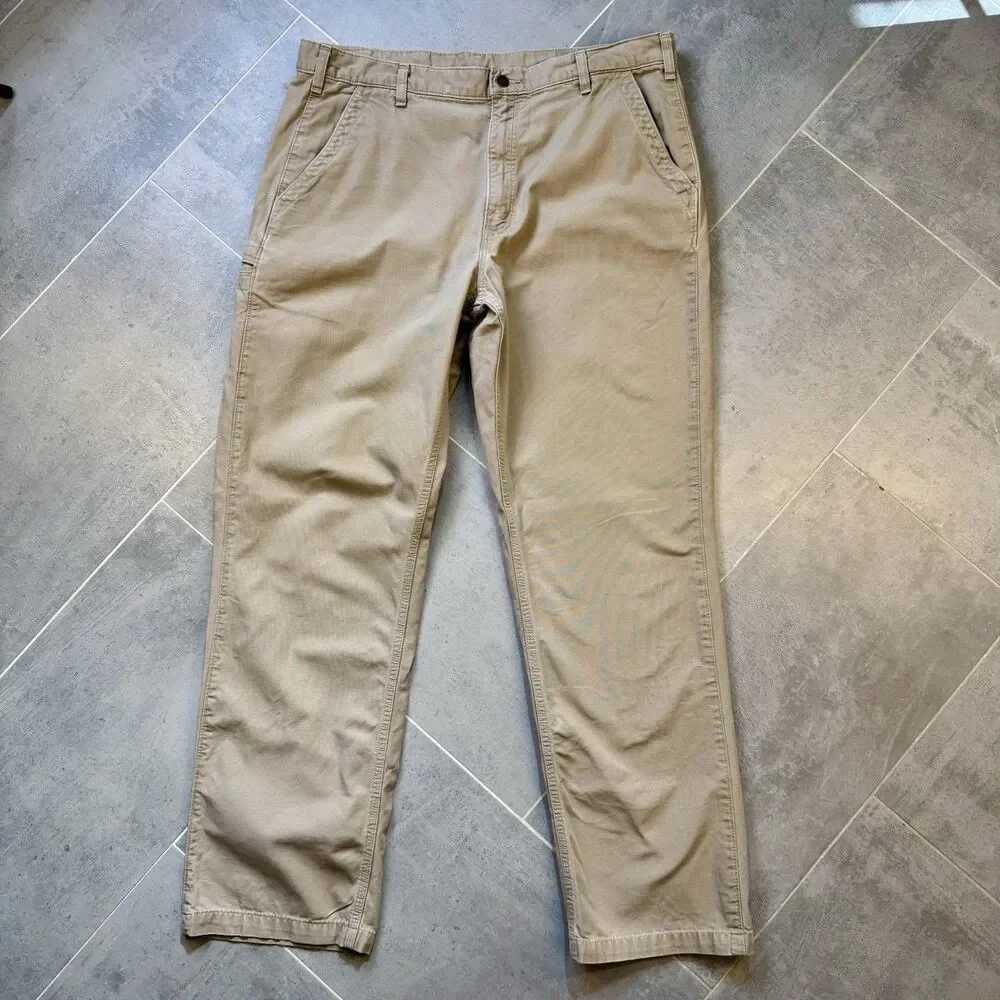 Carhartt B11 Brown Duck Carpenter Work Pants Mens 40x34 Loose Original Fit
